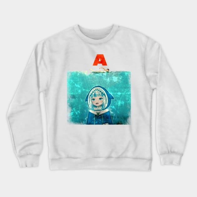 Gawr Gura Hololive En Crewneck Sweatshirt by TonaPlancarte